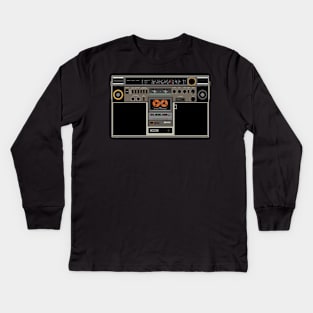 Radio cassette vintage Kids Long Sleeve T-Shirt